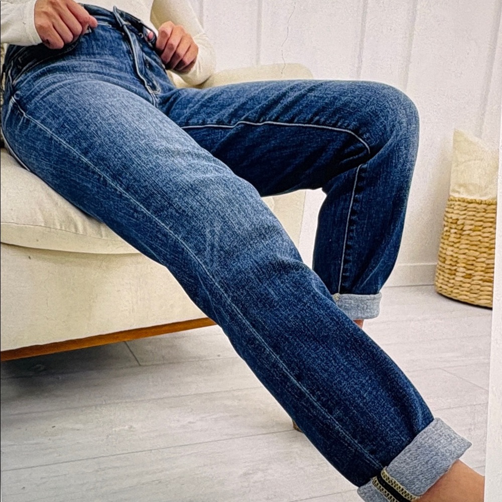 Judy Blue Mid Rise Boyfriend Dark Wash Denim Jeans, Plus 16W, Like New!